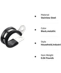 Twenty Pack Half Inch Stainless Steel Cable Clamp With Rubber Cushioned Insulation For Anti Rust Waterproof Conduit Wire Holder