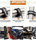 Installation process of 52 Piece Cable Clamps Assortment Kit With 304 Stainless Steel Rubber Cushioned Pipe Clamps In Six Sizes.