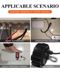Four scenarios showing M25x1.5 Cable Gland 2 Hole Waterproof IP68 Nylon Joint with Adjustable Locknut in electrical installations.