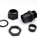 20 Pack Nylon Cable Glands 1/2 Inch NPT Waterproof Adjustable 6-12mm Diameter Heavy Duty Plastic Cable Gland Joints with gaskets