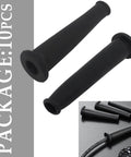 Set Of 10 Pro Grade 110 Angle Grinder Cable Gland Protectors For 110 Power Tools, Cord Protector Strain Relief Sleeves, black rubber sleeves