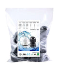 Bag of cable glands with specifications, 20 pieces, Made in China, featuring black and white glands for secure cable connections.