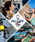 Cable Pulley Wheel 304 Stainless Steel Swivel Pulley With Ball Bearing in gym, climbing, industrial, and marine settings