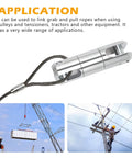 Heavy Duty 1 Ton Cable Pulling Swivel For Electrical Construction And Wire Rope, Breakaway Design With Smooth Rotation