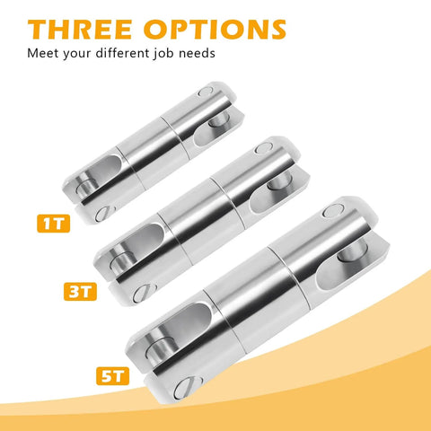 Heavy Duty 1 Ton Cable Pulling Swivel For Electrical Construction And Wire Rope, Breakaway Design With Smooth Rotation