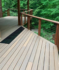 Deck with cable railing system using Long Stud 1/8 Inch for HandiSwage Cable Infill Systems Pack Of 2