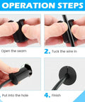 Step-by-step guide for using efficient cable routing kit with four grommets, clips, spade drill bit for neat Starlink cable management