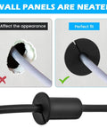 Efficient cable routing kit with four grommets, 30 clips, a one inch spade drill bit, and five sixteenth inch bits for neat installations