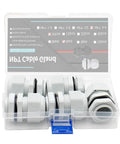 Cable Strain Relief Grommet Kit For Outdoor Electrical Installations, Five Pack NPT Three Quarter Inch, Waterproof Seals, Case
