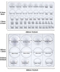 Cabochon Gem Resin Silicone Molds For Jewelry Making And Cake Decorating Set Of 2 Trays With Faceted And Round Domes 62 Cavities Total
