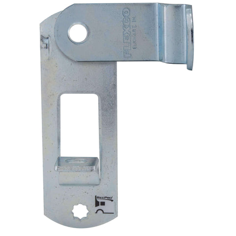 Front view of Cam Action Hasp Lock Mechanism For Enclosed Trailer Doors Latch Replacement Secure Locking System Made In USA
