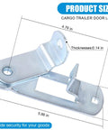 Cam Action Hasp Lock Assembly For Trailer Doors And Enclosed Car Hauler Latches With Keeper For Cargo Trailers Ramp Doors And Padlock