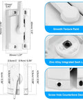 Cam Action Hook Window Sash Locks 10 Pack White Diecast Window Latches With Keeper For Sliding And Double Hung Windows Replacement Hardware Durable Easy Install Secure Locking System