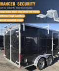 Dump Trailer Door Latch Keeper Replacement Kit Top Left Cam Bar Lock Bottom Right for Cargo Cam Bar Rear or Side Doors