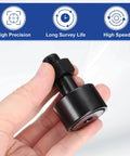 Hand holding 2pcs cf-1-1/4-sb cr20 cam follower track runner bearings, chrome steel roller stud track bearing, 1/2-20 unf stud type