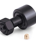 ✝️ XIKE 1 Pcs CF 1 1/2 SB Double Rubber Seals Cam Follower Bearings, black polymer exterior, shown with metal cap