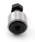 Front view of Bolt Type Needle Roller Cam Follower Bearing With 13Mm Roller Diameter And 9Mm Roller Width For M5 Stud Steel Construction