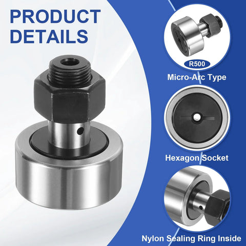 Cam Follower Track Runner Bearing C-CF20/KRV52 X Needle Roller Stud Track Bearing 52mm, M20, industrial machine tool component