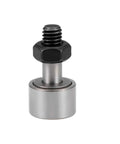 2pcs CF8 KR19 Cam Follower Needle Roller Bearing with M8x1.25mm male thread, 19mm roller diameter, shown on white background