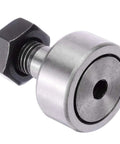 Close-up of CF10-1 Cam Follower Needle Roller Bearing Bolt Kit 26mm OD, precision component, heavy duty steel, for industrial machinery.