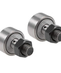 Cam Follower Needle Roller Bearing Kit 2 Pack CF12 KR30 With 30mm Roller Diameter 14mm Roller Width M12 Stud And 1.5mm Thread Sealed