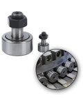 Cam Follower Needle Roller Bearing Set 2Pcs KR16 CF6 With M6x1.0 Thread showing bearings and installation view.