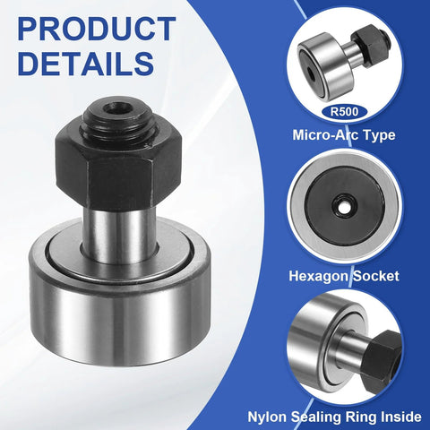 Cam Follower Track Runner Bearing CF12 KRV30 PPA Needle Roller Stud Type with 30mm roller diameter and M12 stud size
