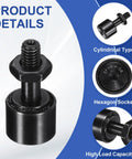 Cam Follower Track Runner Bearing Set 2 Pack Uxcell Chrome Steel Half Inch Roller Dia 10 32 UNF Stud Type product details