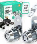 All-metal cam lock for RV storage, cabinets, drawers, mailboxes and toolboxes; fits 5/16 inch doors with a 5/8 inch bore, with keys