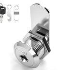 Keyed Different Mailbox Cam Lock Five Eighths Inch Cylinder For Cabinets And File Drawers Three Quarter Inch Diameter Zinc Alloy Drawer Lock With Keys Satin Nickel Finish Secure Toolbox Lock One Pack