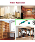 Effortless furniture assembly with a 50 set 3 in 1 cam lock hardware kit featuring dowels, pre inserted nuts, cam lock nuts for strong joints