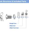Secure your tool boxes, mailboxes, RV compartments and pickup trucks with this 3-pack of 5/8 inch keyed-alike cam locks parts