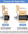 Diagram showing lock sizes for durable toolbox lock with keyed-alike set, tubular and hook cam design, ideal for tool boxes and cabinets.
