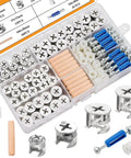 120Pcs Cam Locks Furniture Hardware Kit 3 In 1 Eccentric Connectors Nuts Bolts Dowels For Assembly And Repair kit showing contents