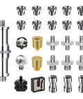 26 Piece Camera Screws Mount Set One Quarter Inch And Three Eighth Inch Threaded Converter Adapters for DSLR Cameras