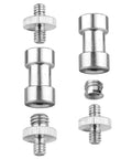 Twenty Two Piece Camera Screw Adapters Kit With Reducer Bushings And Various One Quarter Inch To Three Eighths Inch Connections