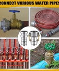 Workhorse All In One 2 Inch Camlock Fittings Kit Type C And E Aluminum Cam And Groove Hose Fittings with connections to water pipes