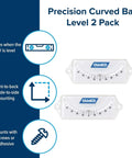Universal Camper RV Leveling Tool With Front To Back And Side To Side Precision AccuLevel Curved Ball With Graduated Markings