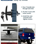 Left T Handle Camper Shell Lock Replacement Kit For Truck Cap With Keys Durable Lock Latch For Truck Bed Topper Rear Door Fits Left Side Replacement Replaces Nonworking Locks With Secure Key Access