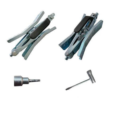 Camper Wheel Chock Heavy Duty Rotatable X Shaped Stabilizer For RV Trailer Drill Adjusted Two Sets Tire Lock Chocks Patented