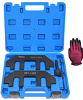 Camshaft Holding Tool Kit with Tension Tool, Timing Alignment Holder Tool Compatible with Ford 3.5L & 3.7L 4V Engines, case, gloves