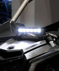 Beefy Bright 26W LED Shock Tower Light Bar With Mount Bracket And Rocker Switch Wiring Harness for Can Am Maverick X3 installed