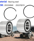 Rear Wheel Bearing Kit For Can Am Outlander 330 400 500 650 800 1000 Renegade Commander Maverick Trail Sport 800 1000 Replacement For 293350040 293370019 Heavy Duty Wheel Hub Bearings For Off Road Adventures And Rough Terrain with steel bearings and circlips displayed.