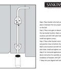 Installation guide for Beefed Up 12 Inch Cane Bolt Drop Rod Gate Hardware Heavy Duty Black Solid Steel Ground Latch for outdoor gates.