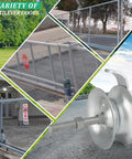 Sliding Gate Rollers 5 Inch Galvanized Steel Pipe Track Rollers For 1 5 Eighths Inch Gate Frames Pack Of 2 Durable Pressed Steel Construction