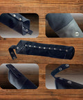 Durable Canvas And Leather Welding Rod Bag For Electrode Storage And Welding Tools with Belt Loops and Reinforced Rivets
