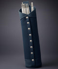 Durable Canvas And Leather Welding Rod Bag For Electrode Storage And Welding Tools, Portable Rod Holder with rivets and belt loops