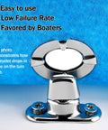 Close-up of 20 Sets Canvas Twist Lock Fasteners With Turn Button Fasteners Eyelets And Stud Mounting Screws for marine canvas.