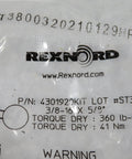 Cap Screw Kit 3/8-16 x 5/8 Carbon Steel with Nuts Bolts Rods and Washers for Machinery and Industrial Use Rexnord 4301920KIT packaging