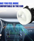 AC Heater Blower Motor Fan Assembly For Toyota Camry Tundra 4Runner Avalon Highlander shown in vehicle interior
